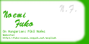 noemi fuko business card